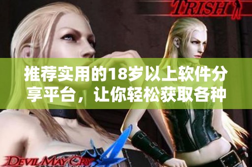 推荐实用的18岁以上软件分享平台，让你轻松获取各种资源