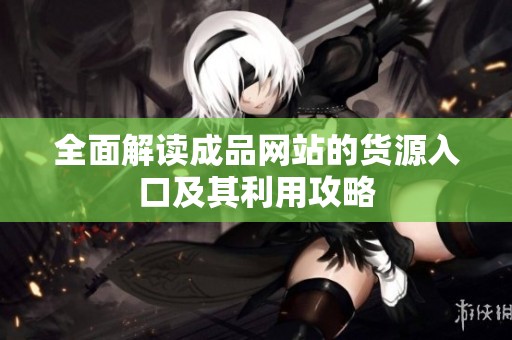 全面解读成品网站的货源入口及其利用攻略
