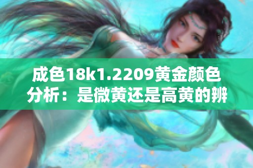 成色18k1.2209黄金颜色分析：是微黄还是高黄的辨别指南