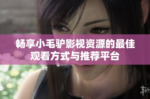 畅享小毛驴影视资源的最佳观看方式与推荐平台