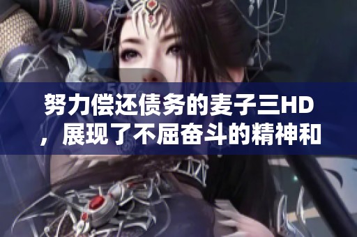 努力偿还债务的麦子三HD，展现了不屈奋斗的精神和追求梦想的决心