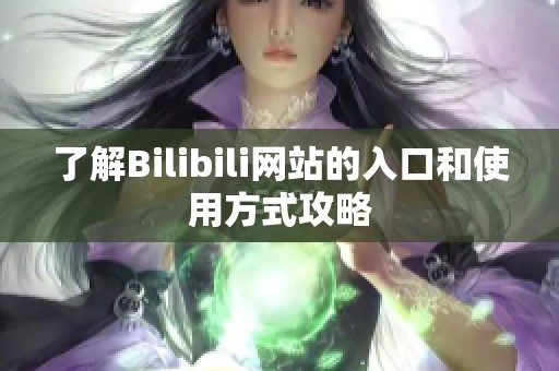 了解Bilibili网站的入口和使用方式攻略