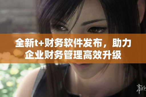 全新t+财务软件发布，助力企业财务管理高效升级