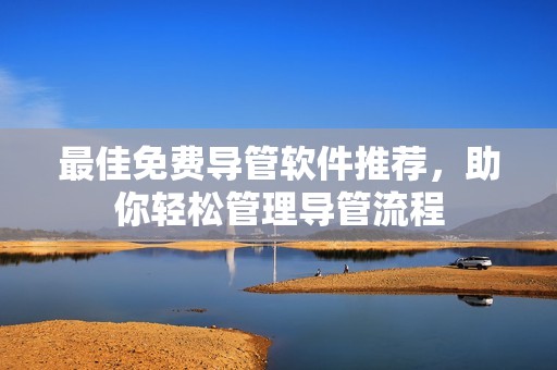 最佳免费导管软件推荐，助你轻松管理导管流程