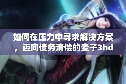 如何在压力中寻求解决方案，迈向债务清偿的麦子3hd之路