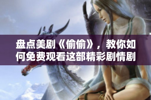盘点美剧《偷偷》，教你如何免费观看这部精彩剧情剧