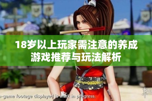 18岁以上玩家需注意的养成游戏推荐与玩法解析