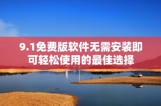 9.1免费版软件无需安装即可轻松使用的最佳选择